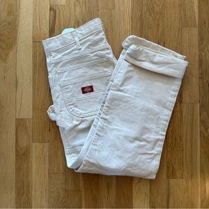 Dickies lightweight cotton double knee painter pants natural cream